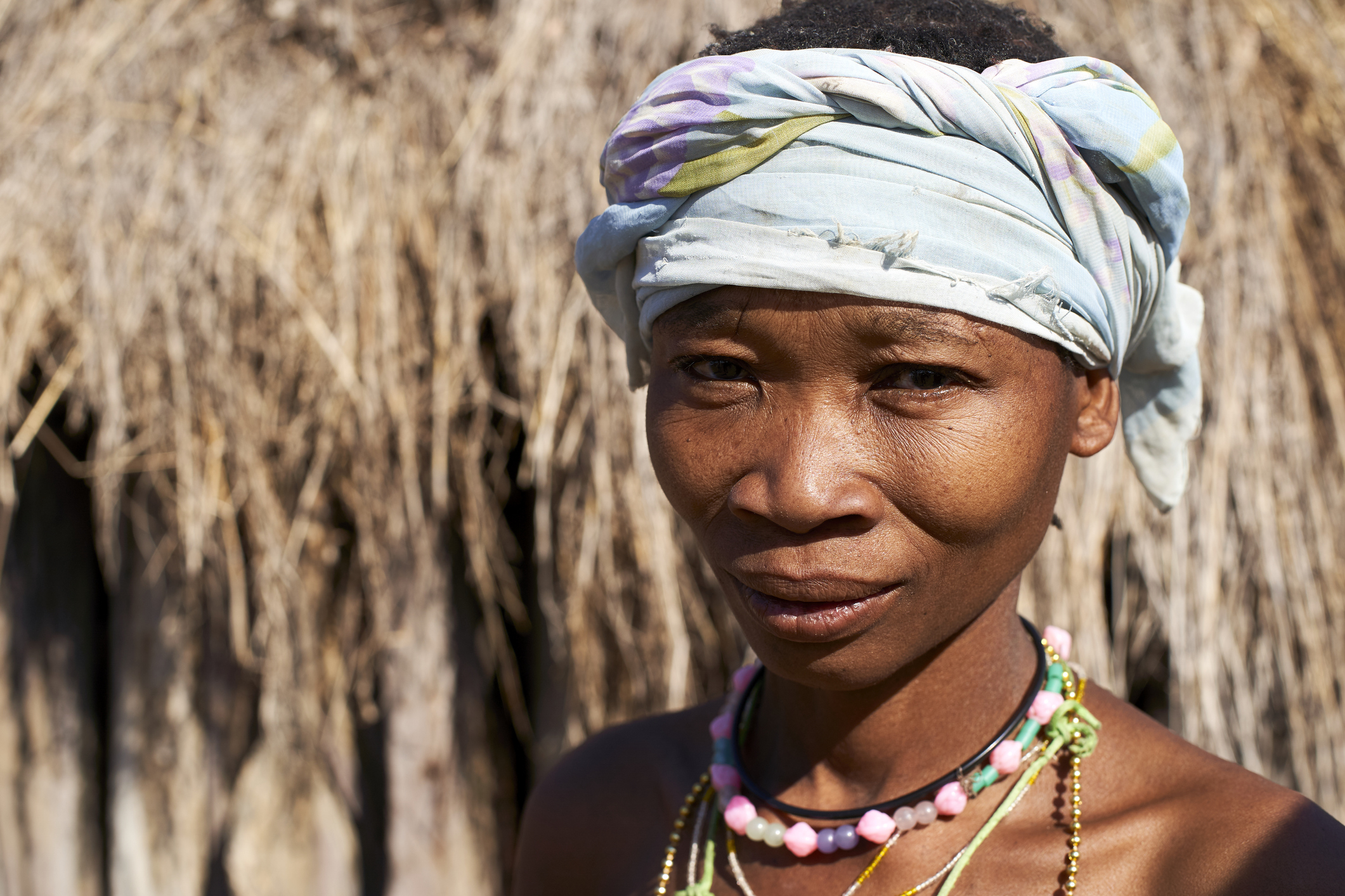 Khoisan tribe woman, Chomipapa, Angola