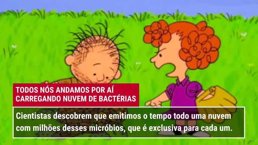 Cientistas descobrem que temos nuvem de bactérias exclusiva.