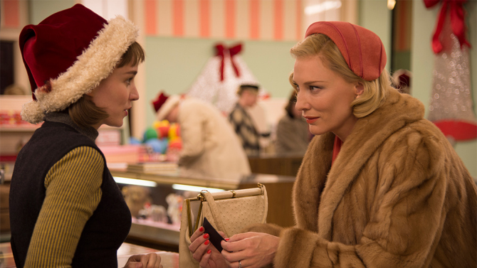 A história de amor entre Cate Blanchett e Rooney Mara dispensa palavras em trailer de “Carol”