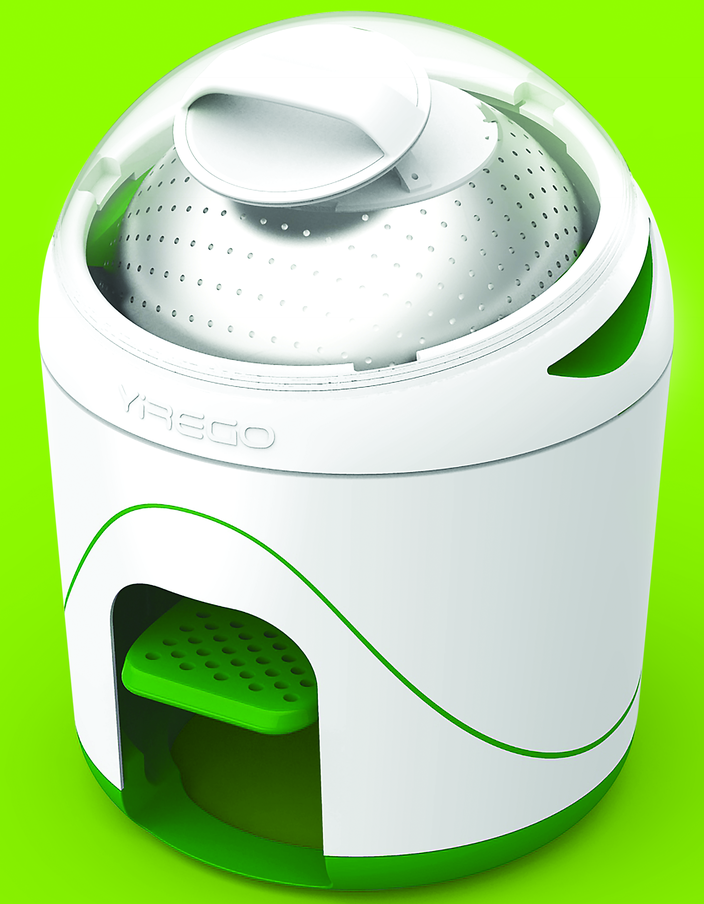 Lava sem eletricidade. E quase sem água