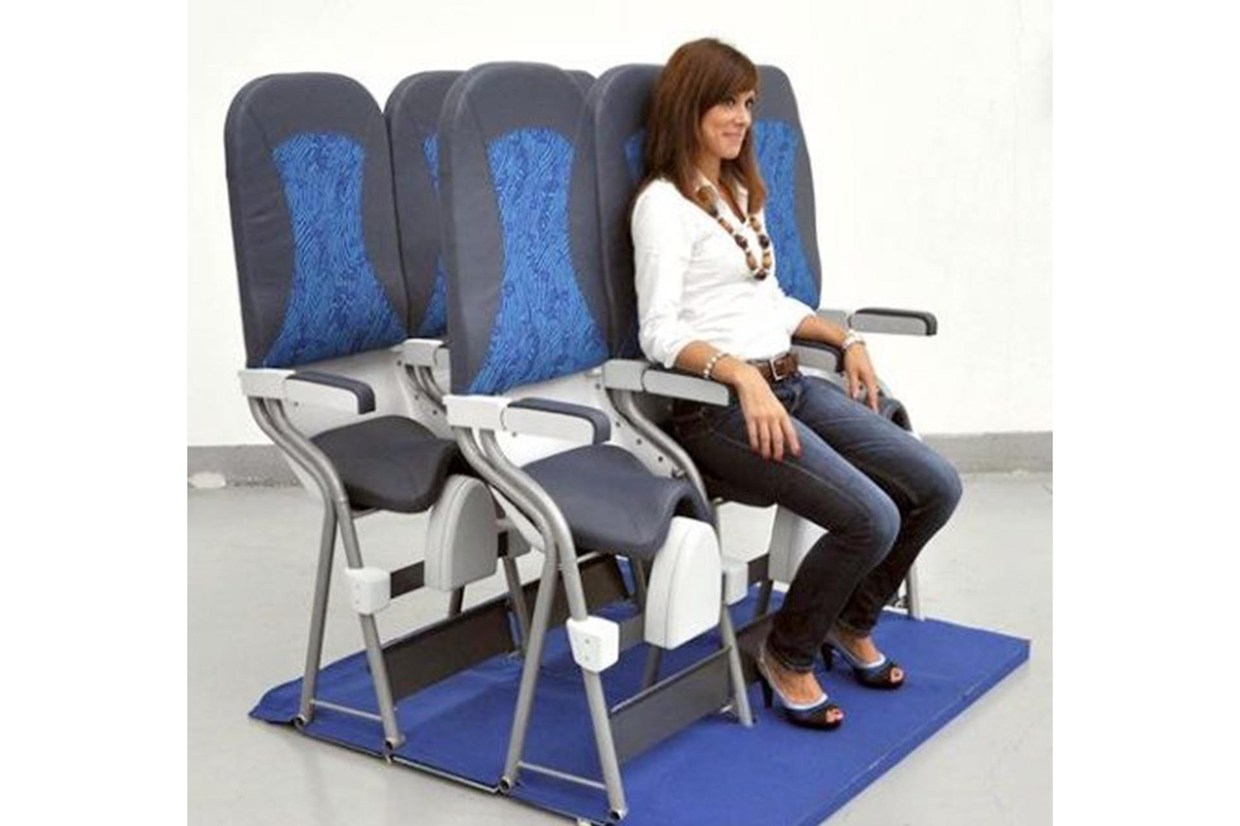 Selim de bicicleta no avi&atilde;o &ndash; Airbus