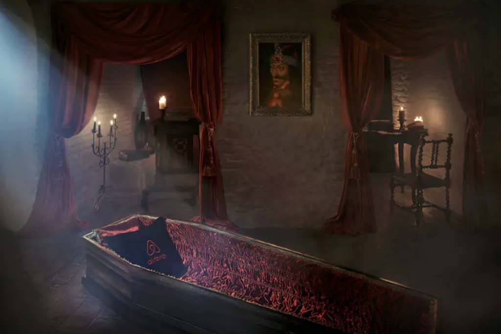 Neste Halloween, o castelo do Conde Drácula está no Airbnb