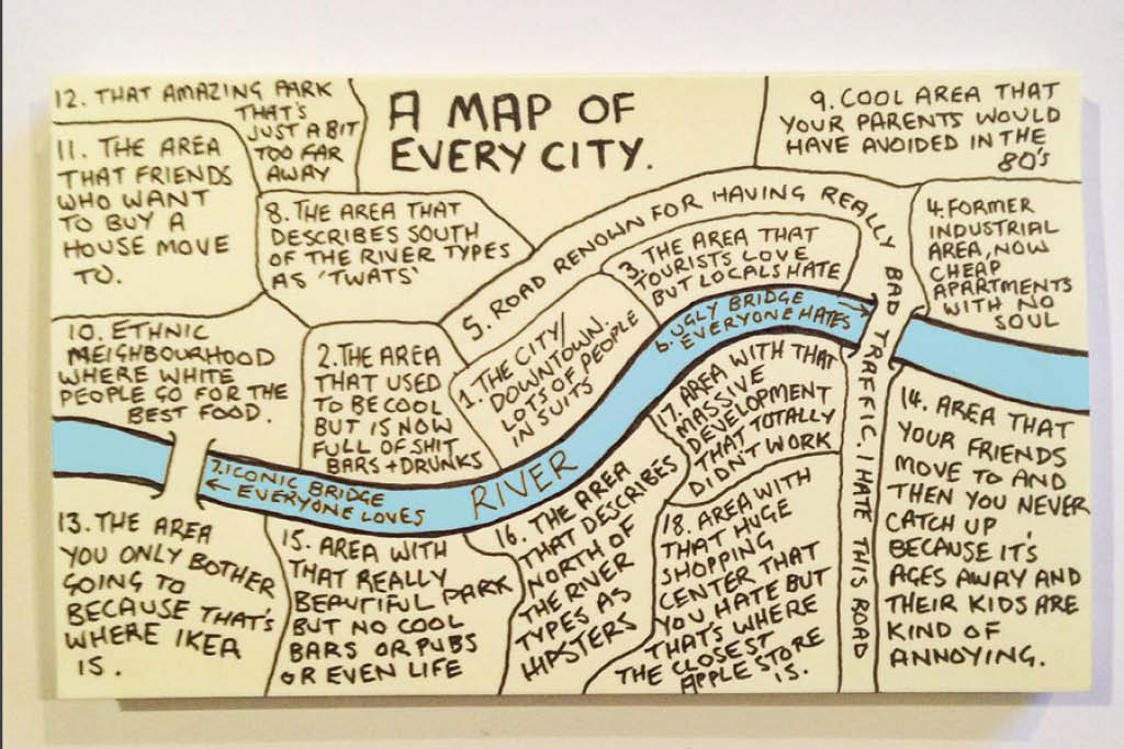 Mapa de cada metr&oacute;pole.