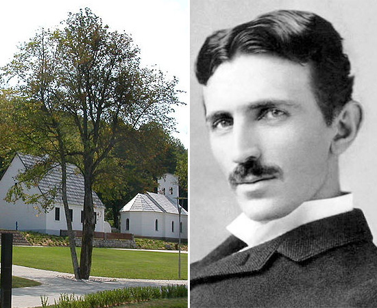 NASCIMENTO - Nikola Tesla nasceu em 10 de julho de 1856, em uma pequena aldeia do Império Austríaco (atual Croácia). Ele morava nesta casa com os pais e tinha quatro irmãos. Seu pai era presbítero da Igreja Ortodoxa Sérvia.