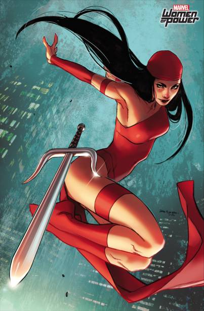 Elektra &eacute; uma das maiores personagens da Marvel, com papel indispens&aacute;vel nas HQs do Demolidor. por esse motivo,&nbsp;Sara Pichelli colocou ela na capa da quinta edi&ccedil;&atilde;o do gibi do her&oacute;i cego