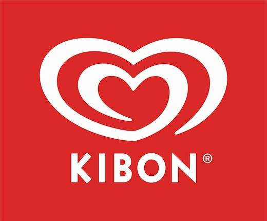 KIBON - A imagem busca harmonizar a forma de cora&ccedil;&atilde;o com a consist&ecirc;ncia de um sorvete.