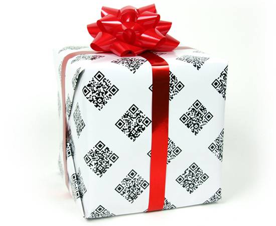 Papel de presente QR Code - US$ 14,99 (QR Rapping Paper)