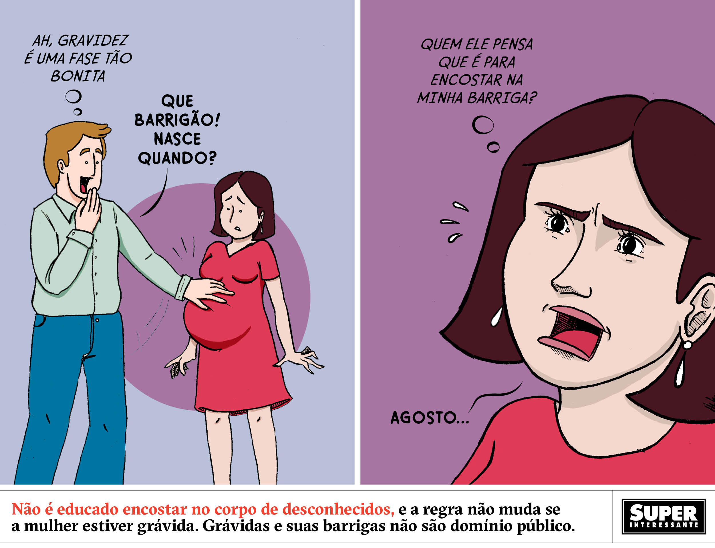 Quadrinhos Um dia na vida de uma mulher