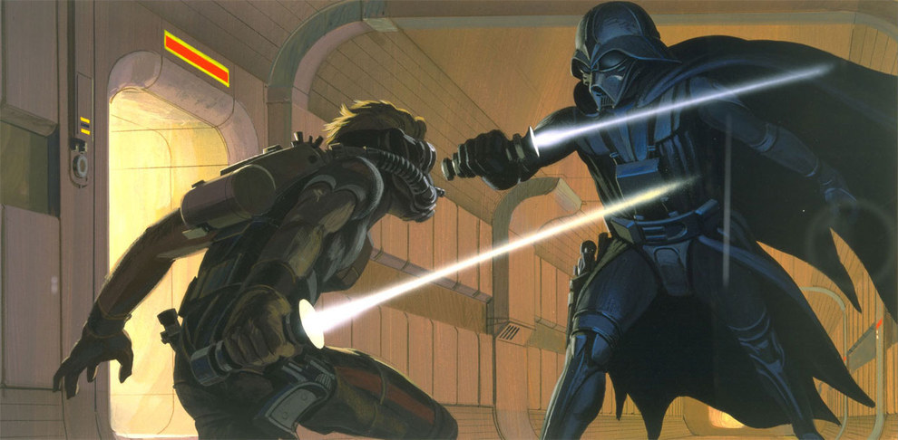 Os desenhos-conceito da primeira trilogia de Star Wars são lindos