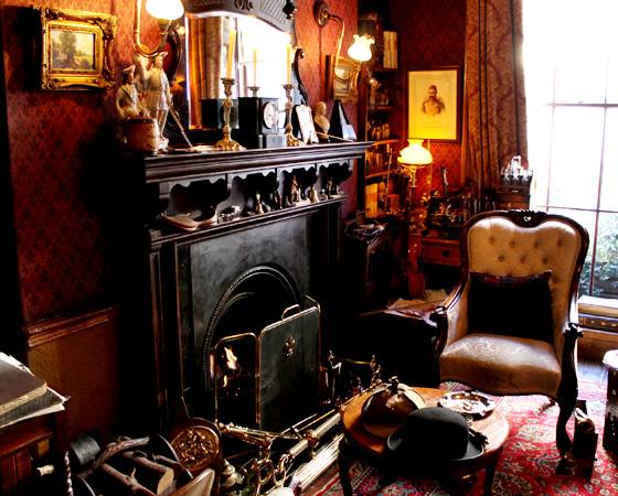 A decora&ccedil;&atilde;o do Museu Sherlock Holmes inspirou a cenografia da mini-s&eacute;rie Sherlock da BBC.