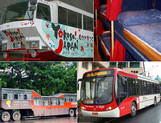 N&atilde;o, eles n&atilde;o s&atilde;o todos iguais. E as diferen&ccedil;as v&atilde;o muito al&eacute;m de ter (ou n&atilde;o) ar condicionado. Conhe&ccedil;a 10 tipos de &ocirc;nibus diferentes ao redor do mundo.