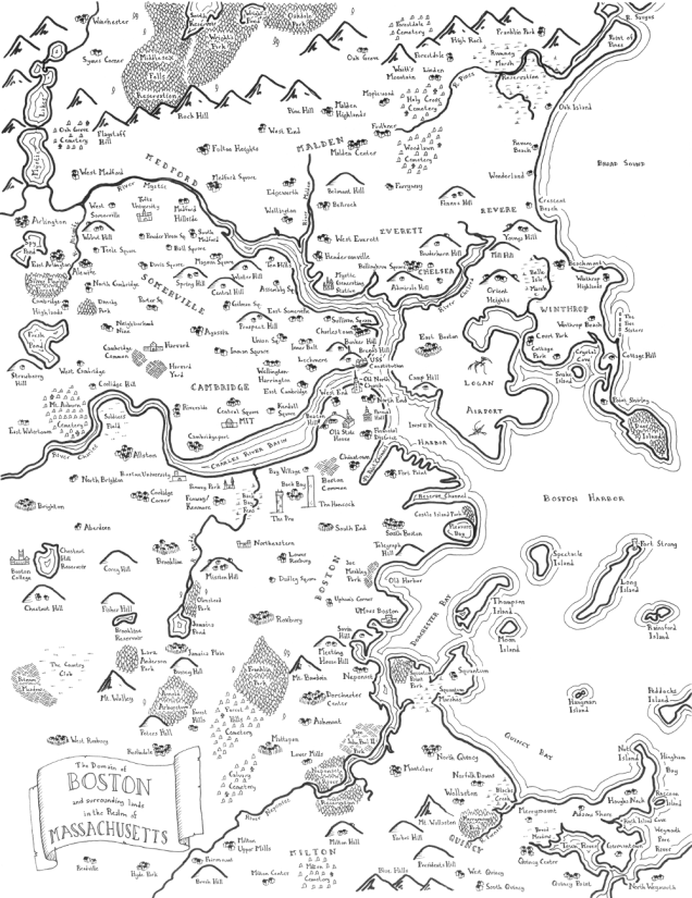 As metrópoles de J.R.R. Tolkien: mapas de cidades americanas são reeimaginados nos traços do autor