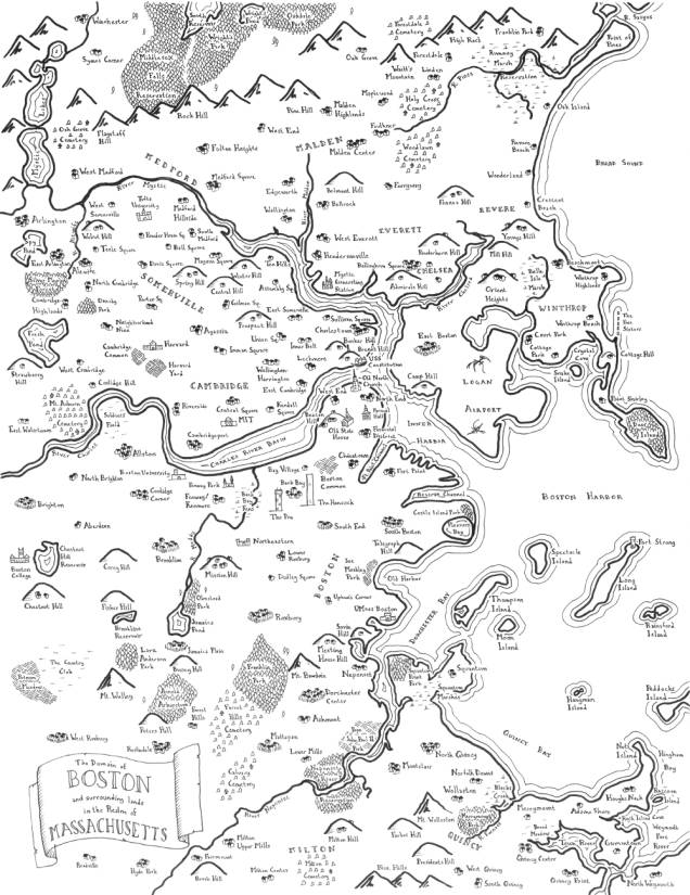 As metrópoles de J.R.R. Tolkien: mapas de cidades americanas são reeimaginados nos traços do autor