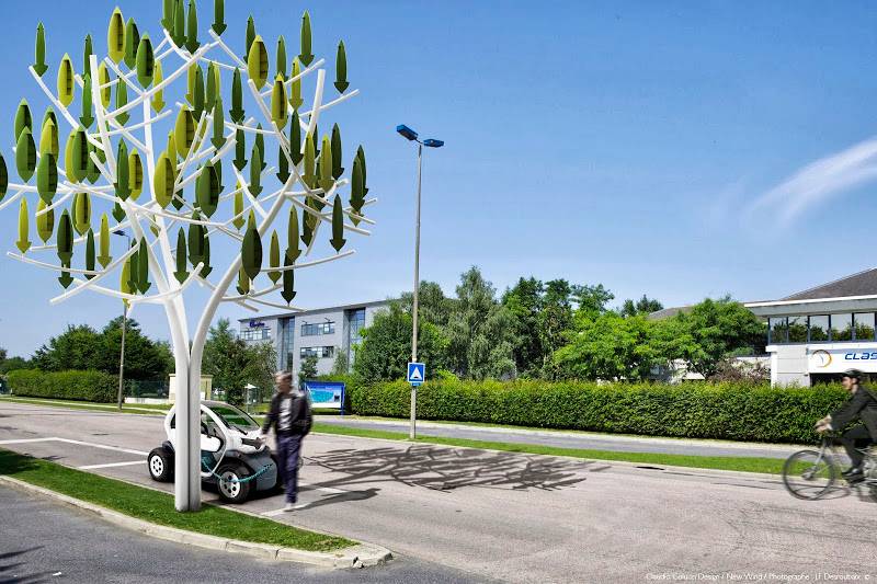 Árvore do vento transforma até leves brisas em energia