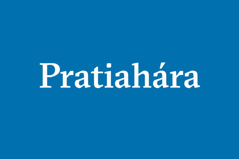 Pratiah&aacute;ra &ndash; Emancipa&ccedil;&atilde;o da mente do dom&iacute;nio dos sentidos e de objetos exteriores. &ldquo;Quando os sentidos j&aacute; n&atilde;o est&atilde;o em contato com seus pr&oacute;prios objetos e assumem a natureza da consci&ecirc;ncia, isto &eacute; pratiah&aacute;ra&rdquo;, afirma o Yoga Sutra.