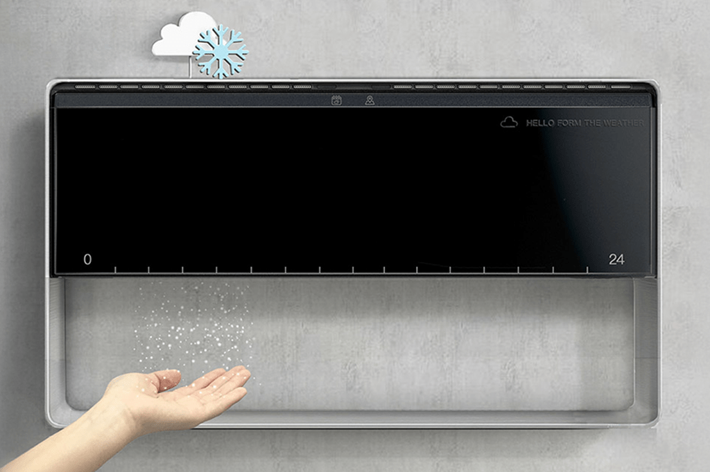 Este aparelho simula como será a temperatura do dia