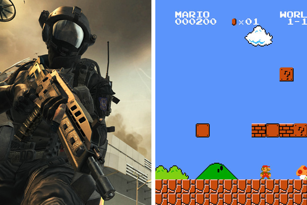 Call of Duty x Super Mario: só um deles faz bem para o cérebro