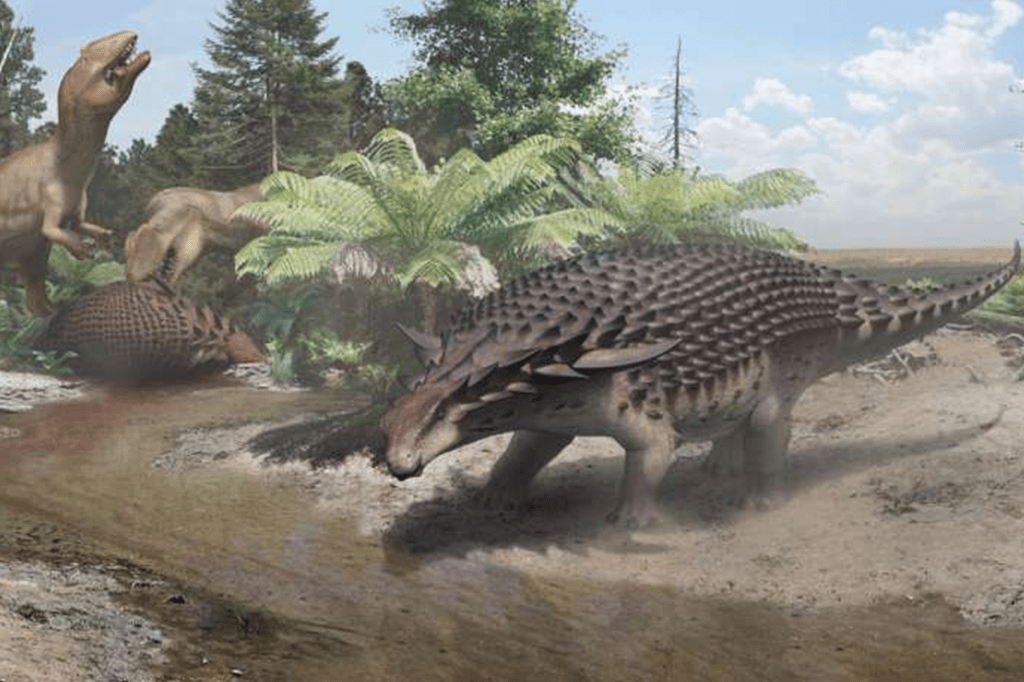 Dinossauro do tamanho de um carro se camuflava para sobreviver