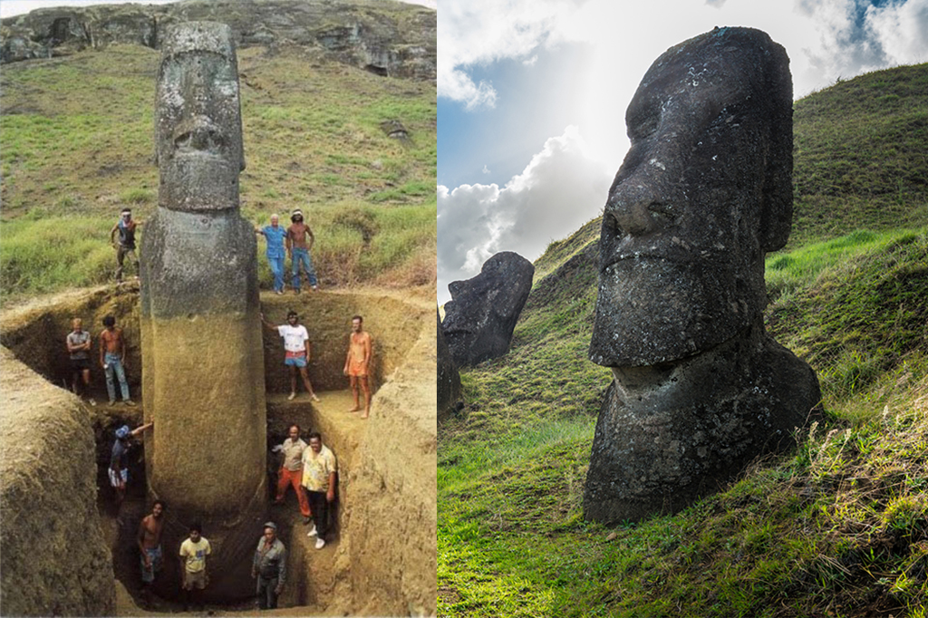 As cabeças da Ilha de Páscoa têm corpos?