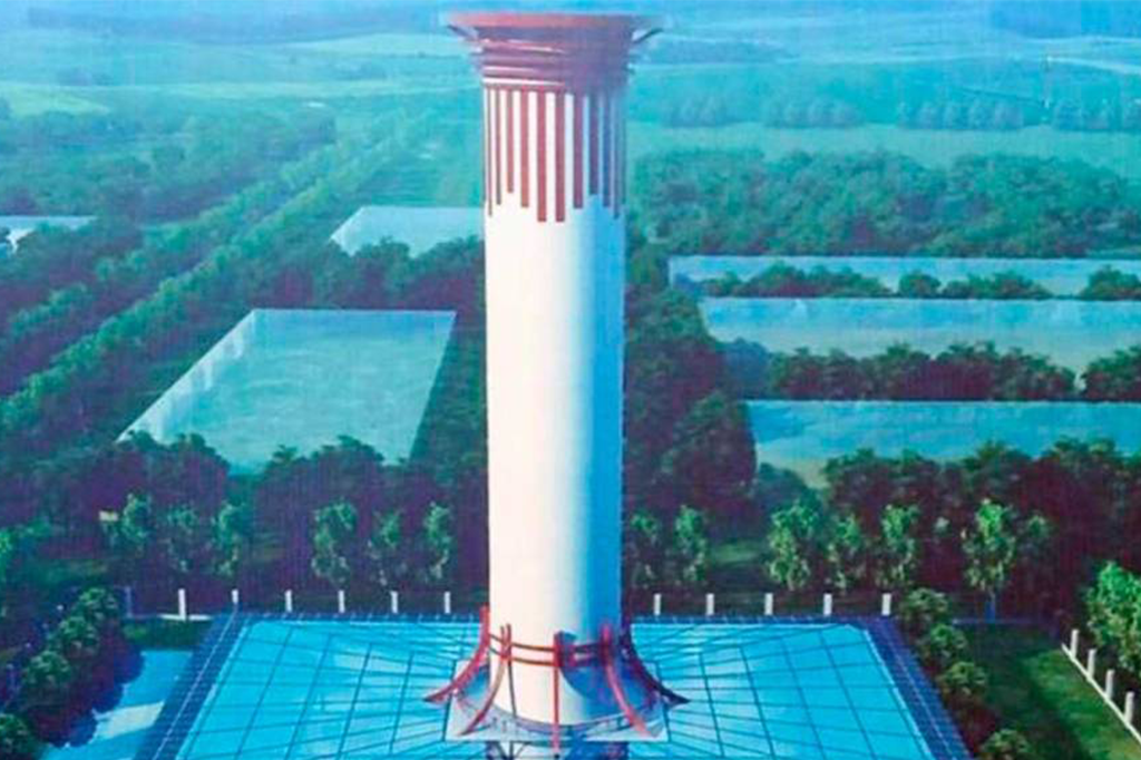 China constrói megatorre para purificar o ar