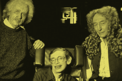 Star Trek: Aqui, Hawking jogou pôquer contra Einstein e Newton. Star Trek: Aqui, Hawking jogou pôquer contra Einstein e Newton.