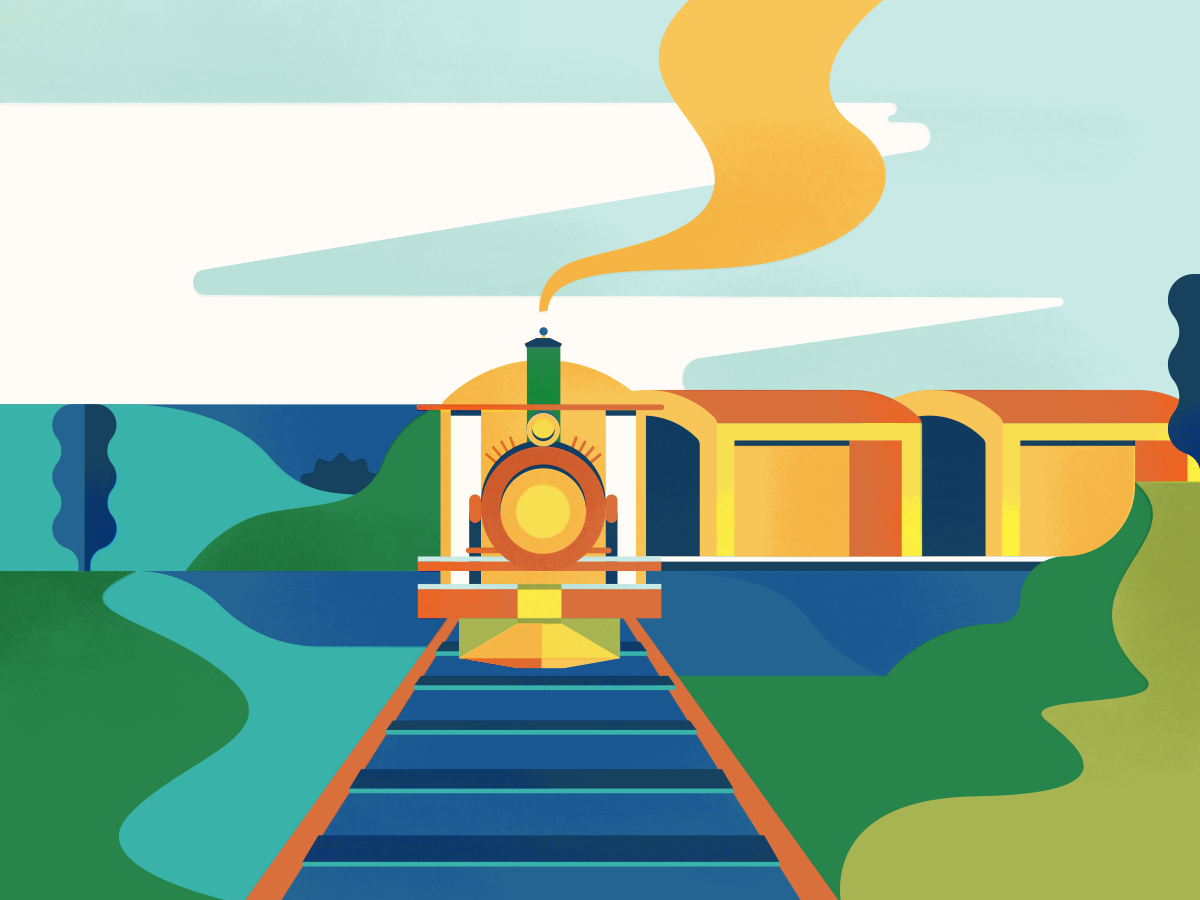 Trem: menos antigo que a carro&ccedil;a, o trem de carga existe h&aacute; quase 500 anos. Os trilhos garantiam que o ve&iacute;culo andasse a uma velocidade constante e chegasse ao destino em hor&aacute;rios regulares. No fim do s&eacute;culo 18, foram desenvolvidos os primeiros modelos a vapor, mais r&aacute;pidos. Demorou quase tr&ecirc;s s&eacute;culos para que a inventividade humana alcan&ccedil;asse o ponto em que amplas redes de ferrovias passassem a carregar pessoas com regularidade. Atualmente, os trens r&aacute;pidos europeus e asi&aacute;ticos transportam passageiros a mais de 400 quil&ocirc;metros por hora