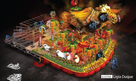 Como é feito um carro alegórico de Carnaval?