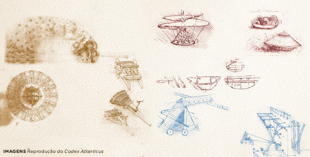 Quais instrumentos de guerra foram projetados por Da Vinci?