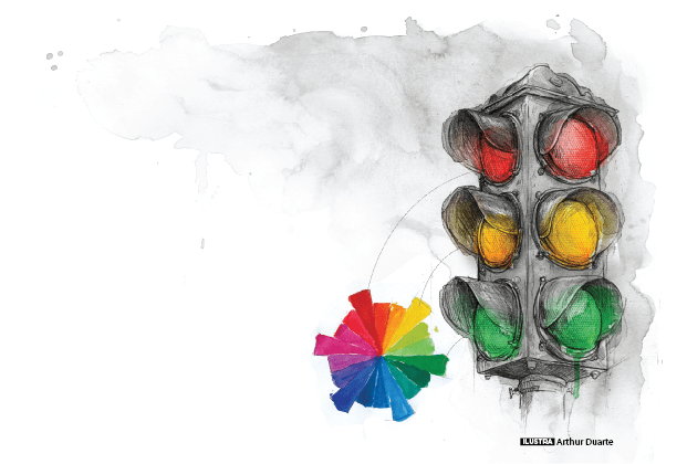 Quem definiu as cores do semáforo?