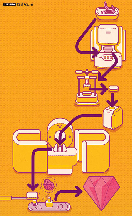 Dá para transformar cabelo em diamante?