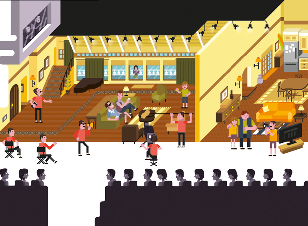 Como é gravada uma sitcom?