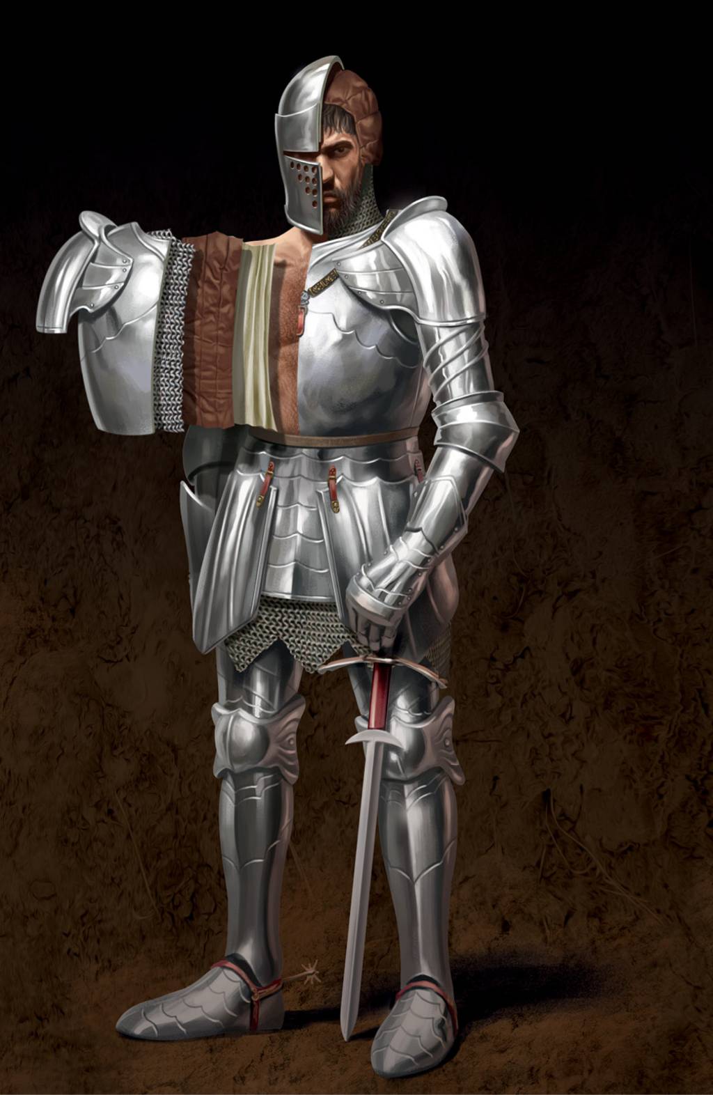 Como era a armadura de um cavaleiro medieval?