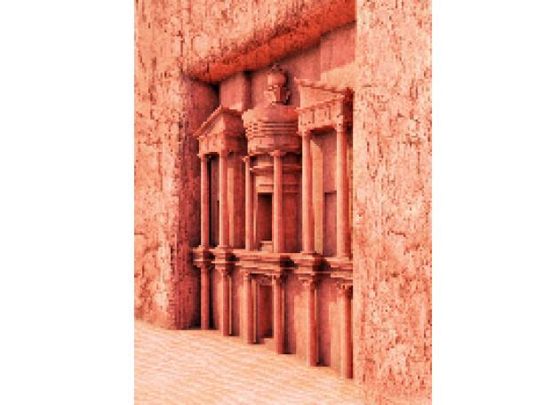 Como a cidade de Petra foi construída?