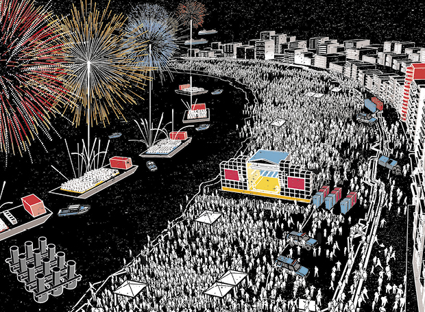 Como são organizados os fogos do Réveillon de Copacabana?