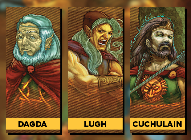 Dagda Lugh Cuchulain