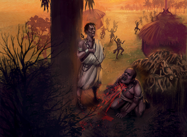 Como era um ritual de sacrifício humano dos daometanos?