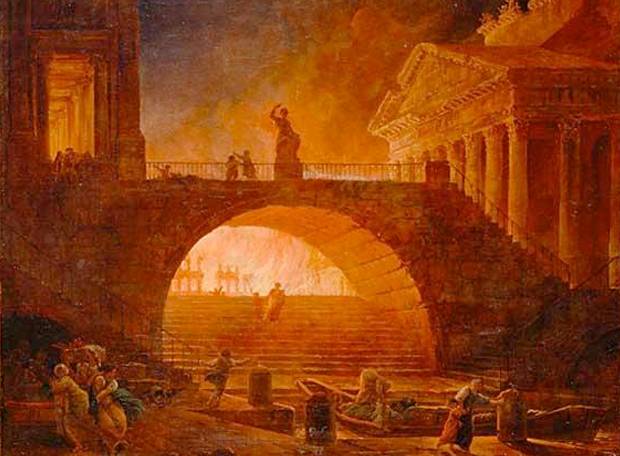 Por que Nero mandou pôr fogo em Roma?
