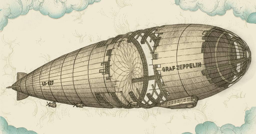 Como era um zeppelin por dentro?