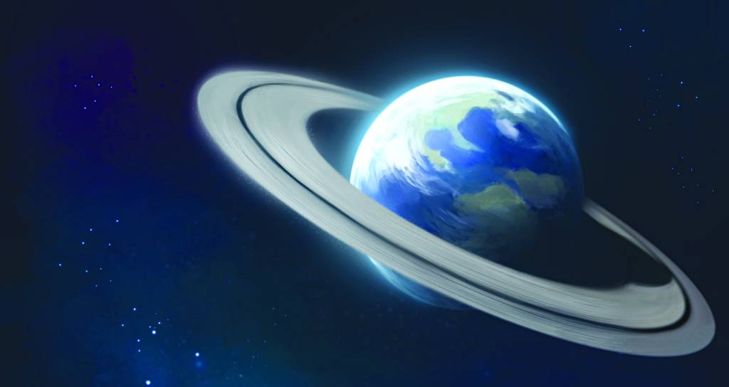 E se a Terra tivesse anéis como Saturno?
