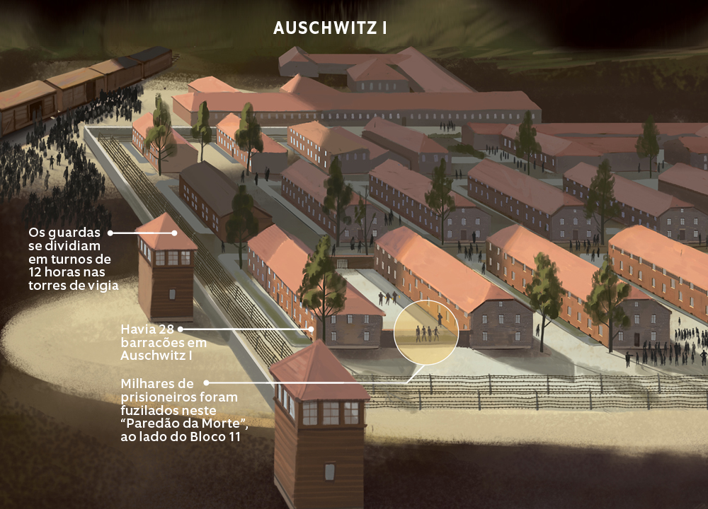 Auschwitz – planta infografada