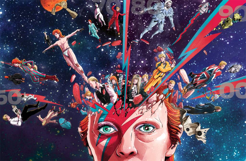 Quais as fases da carreira de David Bowie?