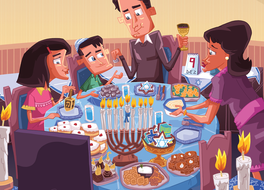 Como se comemora o Chanucá?
