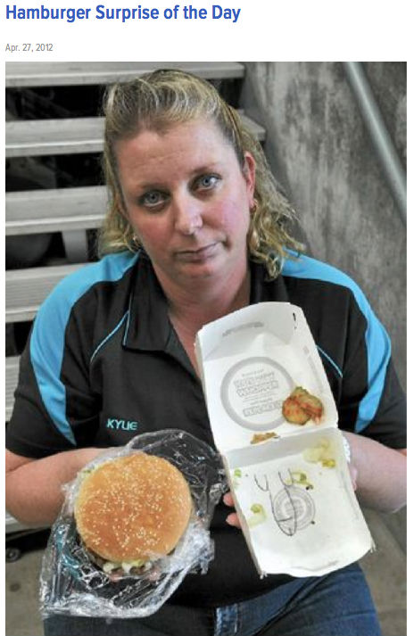 Pênis em caixa de hambúrguer acaba com o apetite de cliente