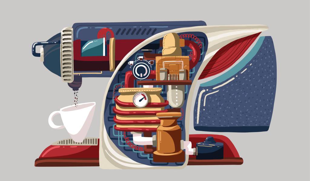 Como funciona uma cafeteira de cápsulas?