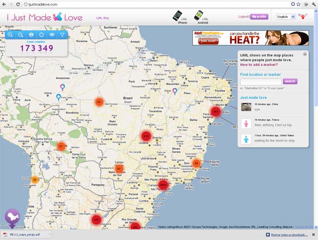 Rede social para quem acabou de transar