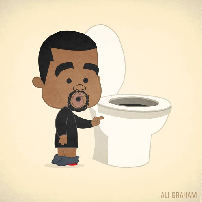 Um ilustrador conseguiu fazer Kanye West ser incrivelmente fofo
