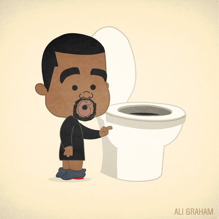 Um ilustrador conseguiu fazer Kanye West ser incrivelmente fofo