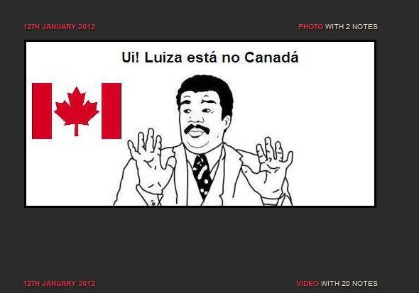 Menos Luisa, que está no Canadá