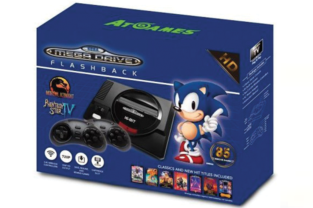 Mega Drive será lançado no mercado americano com mais jogos que no Brasil