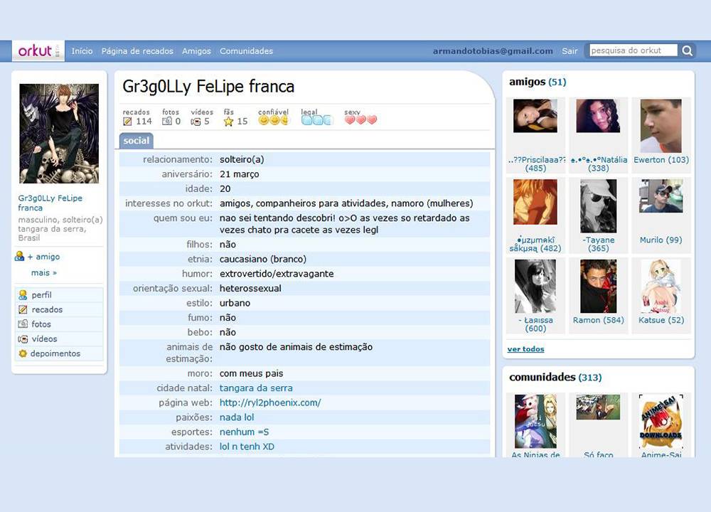 Como era o Orkut?
